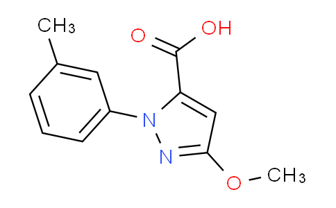 CAS No. 1779867-85-4, 3-Methoxy-1-(m-tolyl)-1H-pyrazole-5-carboxylic acid
