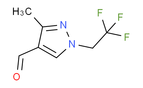 CAS No. 1006471-12-0, 3-Methyl-1-(2,2,2-trifluoroethyl)-1H-pyrazole-4-carbaldehyde