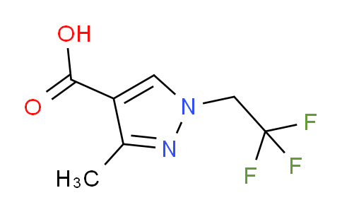 CAS No. 113100-55-3, 3-Methyl-1-(2,2,2-trifluoroethyl)-1H-pyrazole-4-carboxylic acid
