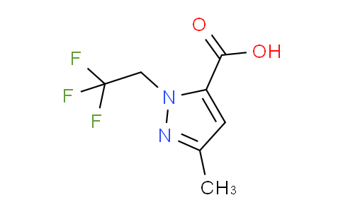 CAS No. 89239-83-8, 3-Methyl-1-(2,2,2-trifluoroethyl)-1H-pyrazole-5-carboxylic acid