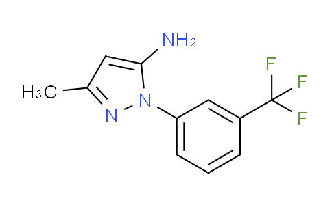 CAS No. 345-07-3, 3-Methyl-1-(3-(trifluoromethyl)phenyl)-1H-pyrazol-5-amine
