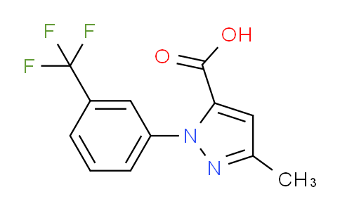 CAS No. 126067-58-1, 3-Methyl-1-(3-(trifluoromethyl)phenyl)-1H-pyrazole-5-carboxylic acid