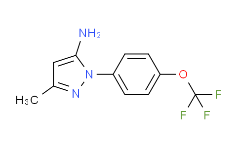 CAS No. 497141-59-0, 3-Methyl-1-(4-(trifluoromethoxy)phenyl)-1H-pyrazol-5-amine