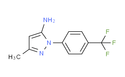 CAS No. 205127-44-2, 3-Methyl-1-(4-(trifluoromethyl)phenyl)-1H-pyrazol-5-amine