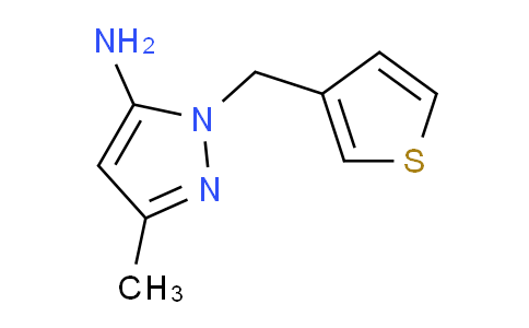 CAS No. 1250732-00-3, 3-Methyl-1-(thiophen-3-ylmethyl)-1H-pyrazol-5-amine