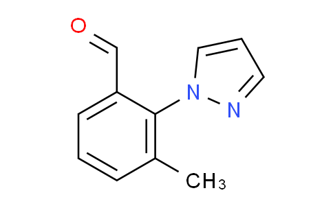 CAS No. 1214622-60-2, 3-Methyl-2-(1H-pyrazol-1-yl)benzaldehyde