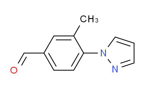 CAS No. 1247701-41-2, 3-Methyl-4-(1H-pyrazol-1-yl)benzaldehyde