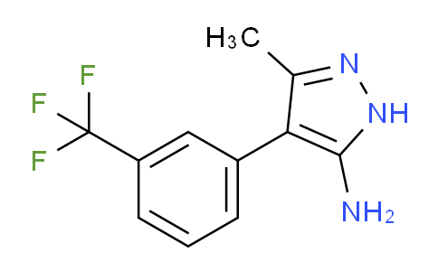 CAS No. 851975-08-1, 3-Methyl-4-(3-(trifluoromethyl)phenyl)-1H-pyrazol-5-amine