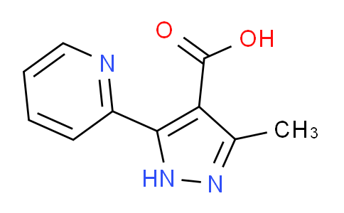 CAS No. 27305-69-7, 3-Methyl-5-(pyridin-2-yl)-1H-pyrazole-4-carboxylic acid