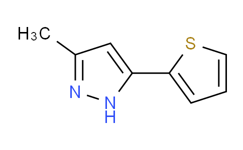 CAS No. 31618-80-1, 3-Methyl-5-(thiophen-2-yl)-1H-pyrazole