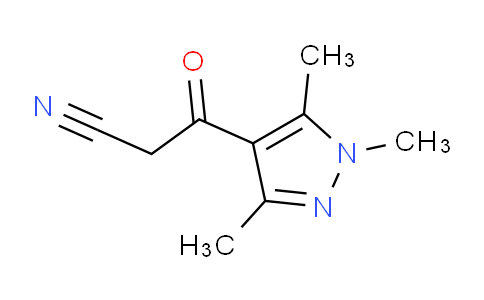 CAS No. 158387-00-9, 3-Oxo-3-(1,3,5-trimethyl-1H-pyrazol-4-yl)propanenitrile