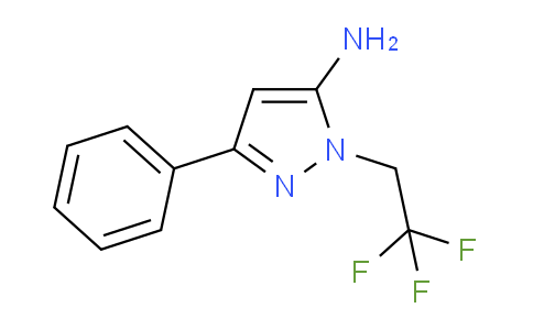 CAS No. 1365988-18-6, 3-Phenyl-1-(2,2,2-trifluoroethyl)-1H-pyrazol-5-amine