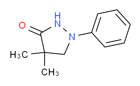 CAS No. 2654-58-2, 4,4-Dimethyl-1-phenylpyrazolidin-3-one