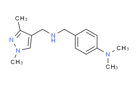 CAS No. 1006461-43-3, 4-((((1,3-Dimethyl-1H-pyrazol-4-yl)methyl)amino)methyl)-N,N-dimethylaniline