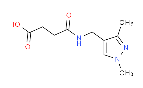 CAS No. 522622-05-5, 4-(((1,3-Dimethyl-1H-pyrazol-4-yl)methyl)amino)-4-oxobutanoic acid