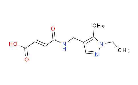 CAS No. 1006247-25-1, 4-(((1-Ethyl-5-methyl-1H-pyrazol-4-yl)methyl)amino)-4-oxobut-2-enoic acid