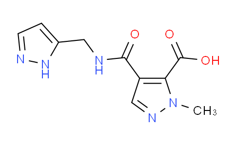 CAS No. 1159988-16-5, 4-(((1H-Pyrazol-5-yl)methyl)carbamoyl)-1-methyl-1H-pyrazole-5-carboxylic acid