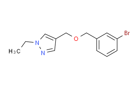 CAS No. 1707370-64-6, 4-(((3-Bromobenzyl)oxy)methyl)-1-ethyl-1H-pyrazole