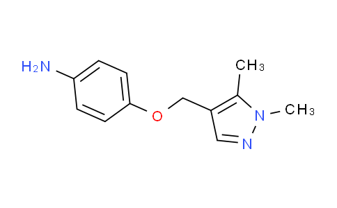 CAS No. 1006958-85-5, 4-((1,5-Dimethyl-1H-pyrazol-4-yl)methoxy)aniline