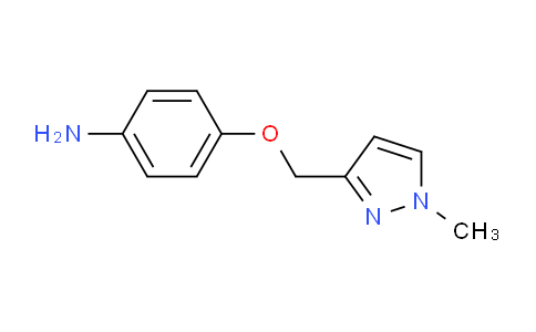 CAS No. 1260658-94-3, 4-((1-Methyl-1H-pyrazol-3-yl)methoxy)aniline