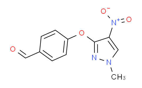 CAS No. 1429417-84-4, 4-((1-Methyl-4-nitro-1H-pyrazol-3-yl)oxy)benzaldehyde