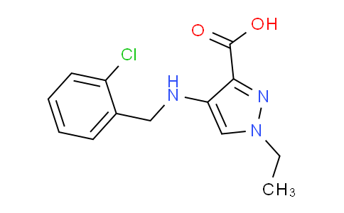 CAS No. 1006319-25-0, 4-((2-Chlorobenzyl)amino)-1-ethyl-1H-pyrazole-3-carboxylic acid