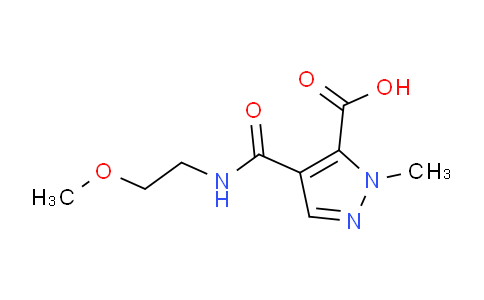 CAS No. 1006457-35-7, 4-((2-Methoxyethyl)carbamoyl)-1-methyl-1H-pyrazole-5-carboxylic acid
