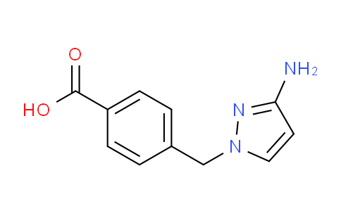 CAS No. 1006348-84-0, 4-((3-Amino-1H-pyrazol-1-yl)methyl)benzoic acid