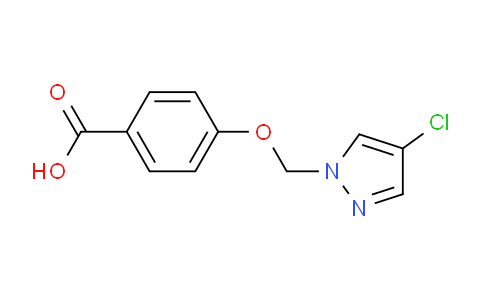 CAS No. 1006474-24-3, 4-((4-Chloro-1H-pyrazol-1-yl)methoxy)benzoic acid
