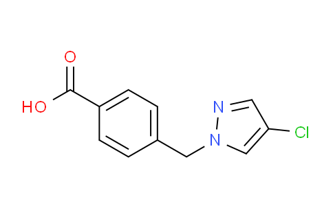 CAS No. 676348-41-7, 4-((4-Chloro-1H-pyrazol-1-yl)methyl)benzoic acid