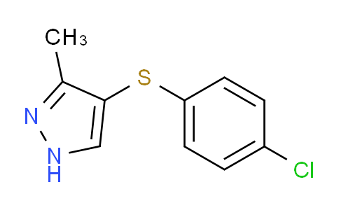 CAS No. 263869-31-4, 4-((4-Chlorophenyl)thio)-3-methyl-1H-pyrazole