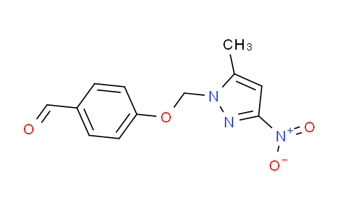 CAS No. 1006953-72-5, 4-((5-Methyl-3-nitro-1H-pyrazol-1-yl)methoxy)benzaldehyde