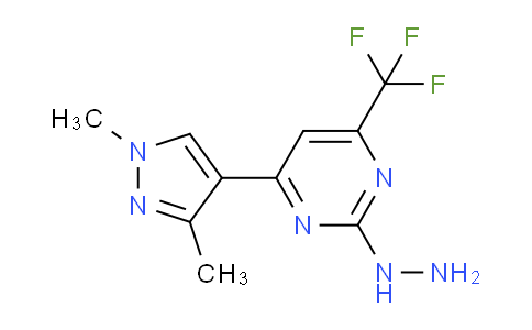 CAS No. 1004644-03-4, 4-(1,3-Dimethyl-1H-pyrazol-4-yl)-2-hydrazinyl-6-(trifluoromethyl)pyrimidine