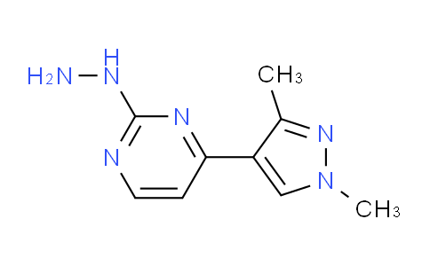 CAS No. 1006340-68-6, 4-(1,3-Dimethyl-1H-pyrazol-4-yl)-2-hydrazinylpyrimidine