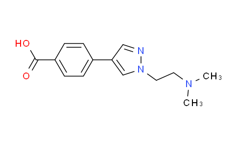 CAS No. 1206970-25-3, 4-(1-(2-(Dimethylamino)ethyl)-1H-pyrazol-4-yl)benzoic acid