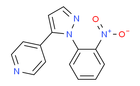 CAS No. 1269293-00-6, 4-(1-(2-Nitrophenyl)-1H-pyrazol-5-yl)pyridine