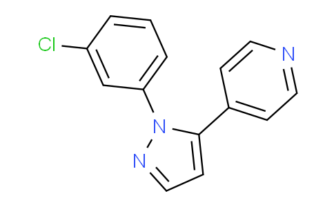 CAS No. 1269293-19-7, 4-(1-(3-Chlorophenyl)-1H-pyrazol-5-yl)pyridine
