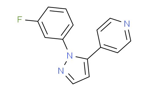 CAS No. 1269291-17-9, 4-(1-(3-Fluorophenyl)-1H-pyrazol-5-yl)pyridine
