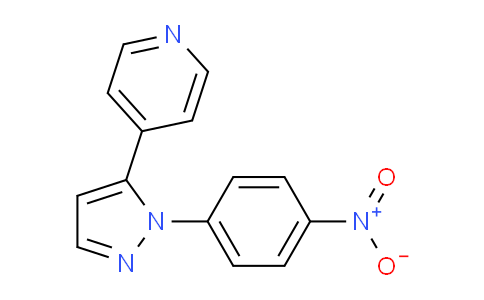 CAS No. 1269293-94-8, 4-(1-(4-Nitrophenyl)-1H-pyrazol-5-yl)pyridine