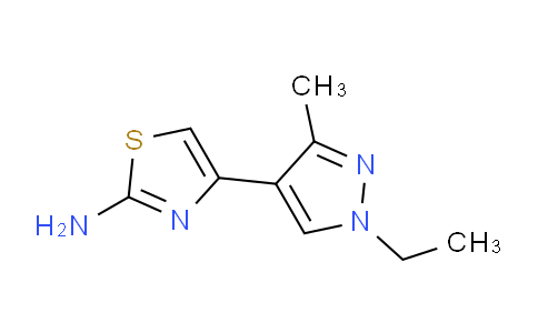 CAS No. 957301-85-8, 4-(1-Ethyl-3-methyl-1H-pyrazol-4-yl)thiazol-2-amine