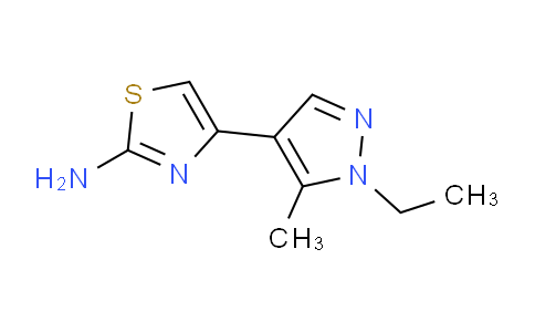 CAS No. 956364-01-5, 4-(1-Ethyl-5-methyl-1H-pyrazol-4-yl)thiazol-2-amine