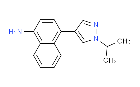 CAS No. 1394021-73-8, 4-(1-Isopropyl-1H-pyrazol-4-yl)naphthalen-1-amine