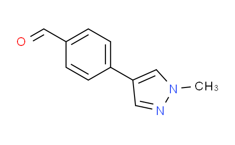 CAS No. 179055-29-9, 4-(1-Methyl-1H-pyrazol-4-yl)benzaldehyde