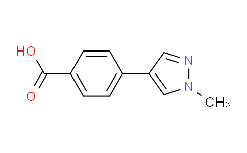 CAS No. 199678-06-3, 4-(1-Methyl-1H-pyrazol-4-yl)benzoic acid