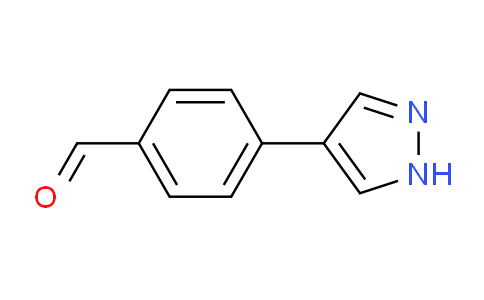 CAS No. 1017794-45-4, 4-(1H-Pyrazol-4-yl)benzaldehyde