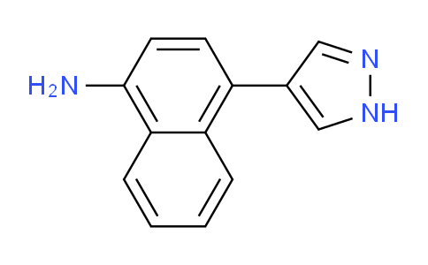 CAS No. 1394021-72-7, 4-(1H-Pyrazol-4-yl)naphthalen-1-amine