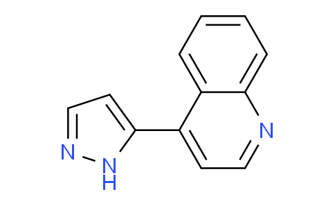 CAS No. 1174415-07-6, 4-(1H-Pyrazol-5-yl)quinoline