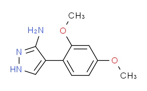 CAS No. 909858-12-4, 4-(2,4-Dimethoxyphenyl)-1H-pyrazol-3-amine