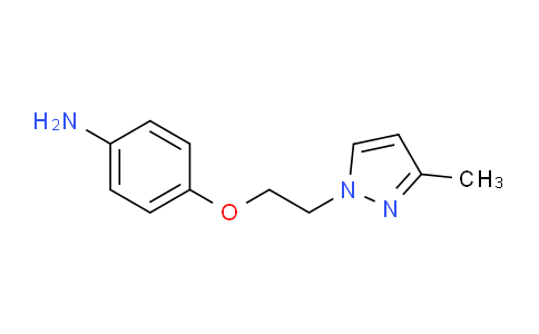 CAS No. 1296225-27-8, 4-(2-(3-Methyl-1H-pyrazol-1-yl)ethoxy)aniline