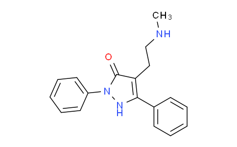 CAS No. 878208-94-7, 4-(2-(Methylamino)ethyl)-2,5-diphenyl-1H-pyrazol-3(2H)-one